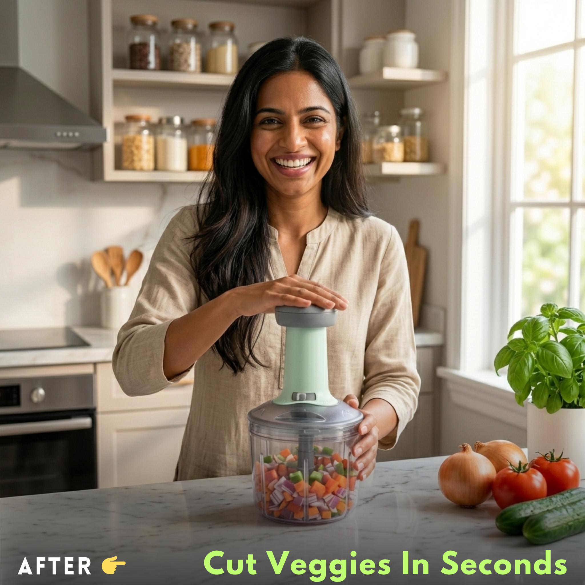 Even Slice Vegetable and Onion Chopper